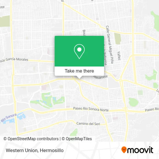 Western Union map