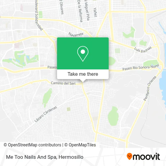Me Too Nails And Spa map