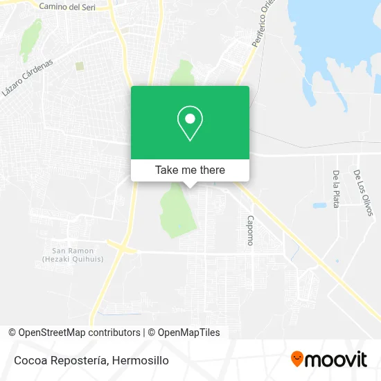 Cocoa Repostería map