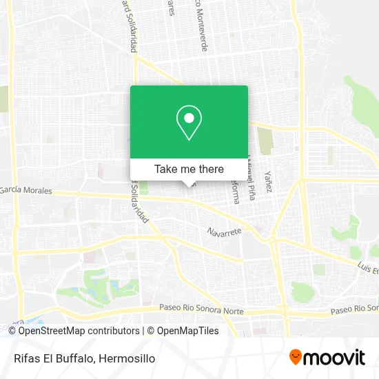Rifas El Buffalo map