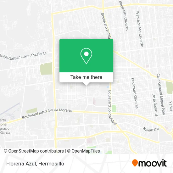 Floreria Azul map