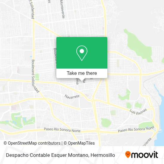 Despacho Contable Esquer Montano map