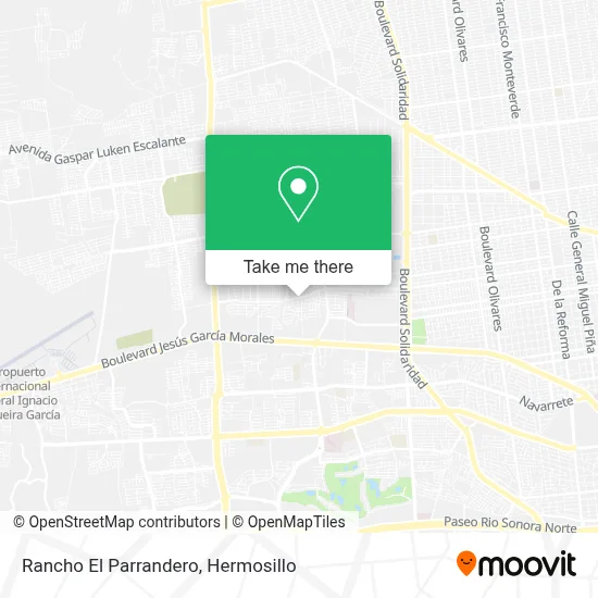 Rancho El Parrandero map
