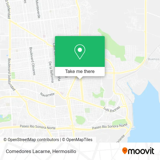 Comedores Lacarne map
