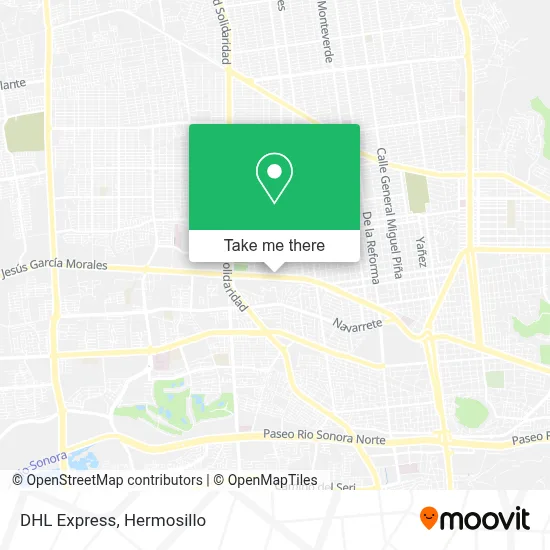 DHL Express map
