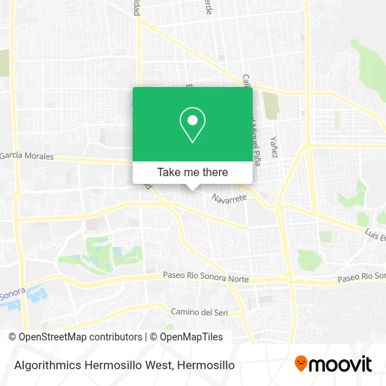 Algorithmics Hermosillo West map