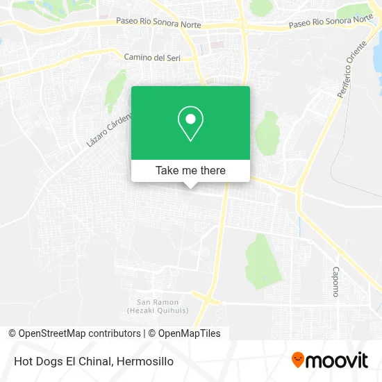 Hot Dogs El Chinal map