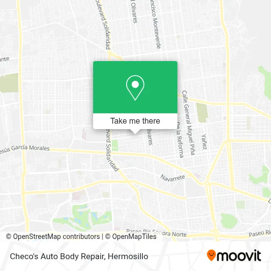 Checo's Auto Body Repair map