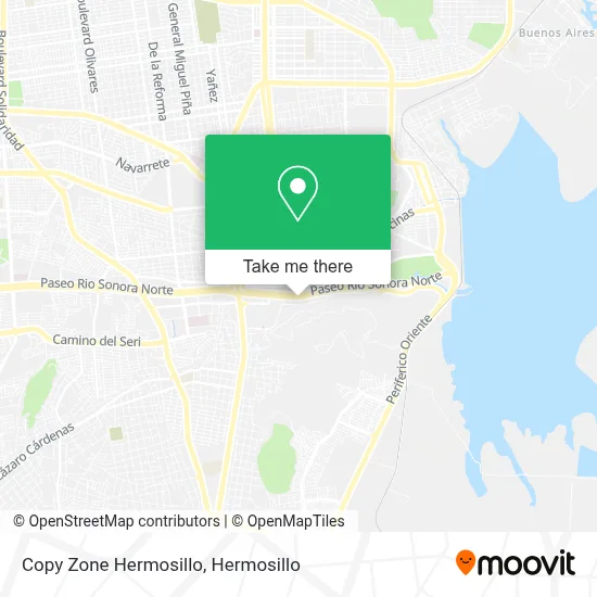 Copy Zone Hermosillo map