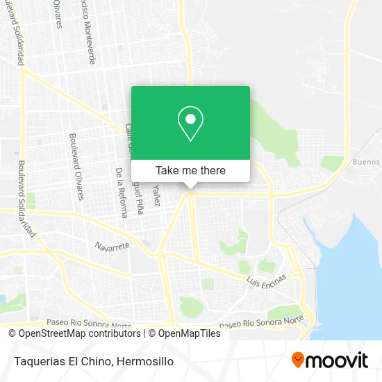Taquerias El Chino map