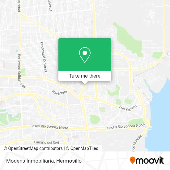 Modens Inmobiliaria map