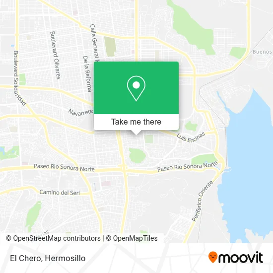 El Chero map