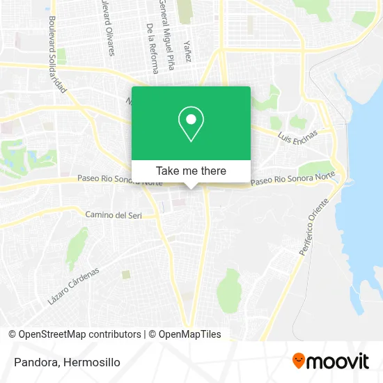 Pandora map