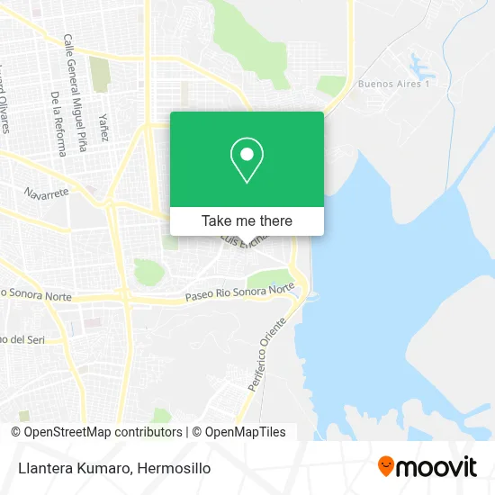Llantera Kumaro map