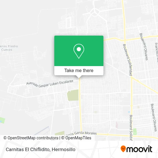 Carnitas El Chiflidito map