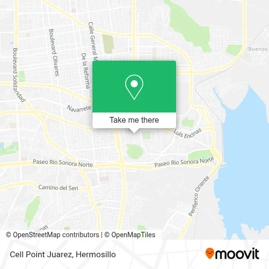 Cell Point Juarez map