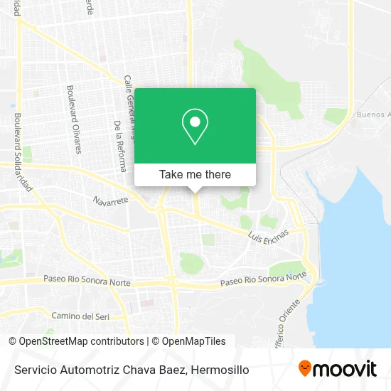 Servicio Automotriz Chava Baez map