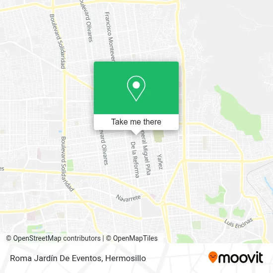Roma Jardín De Eventos map