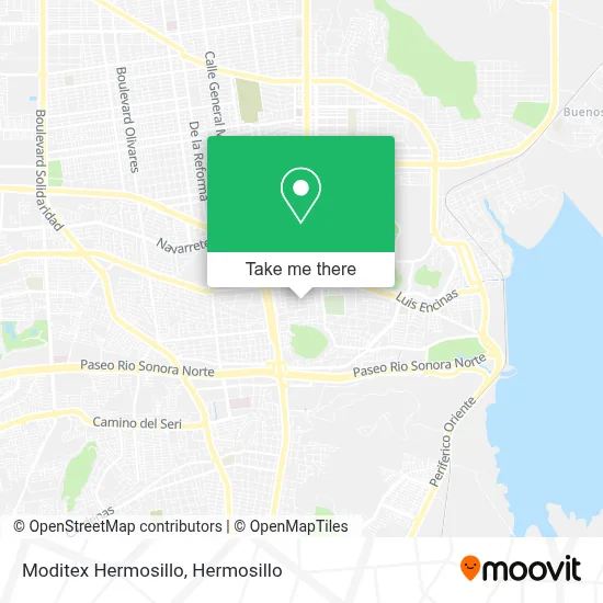 Moditex Hermosillo map