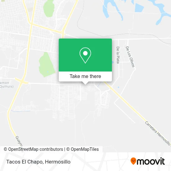 Tacos El Chapo map