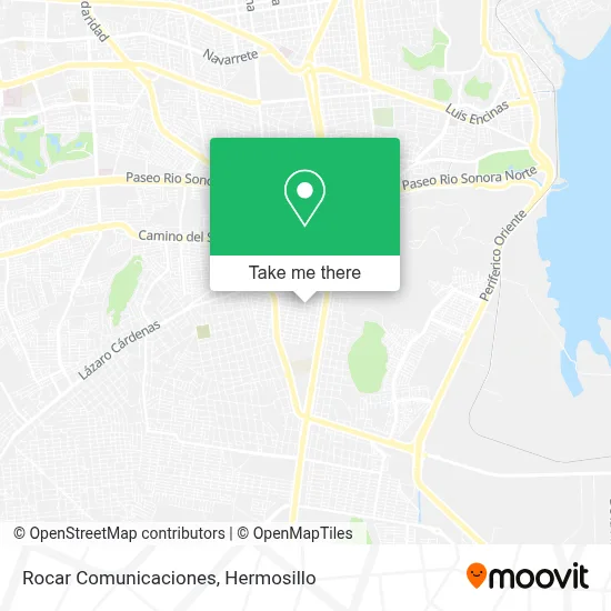Rocar Comunicaciones map