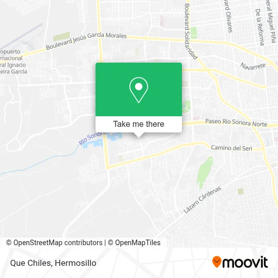 Que Chiles map