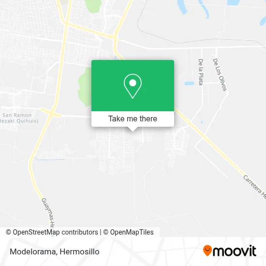 Modelorama map