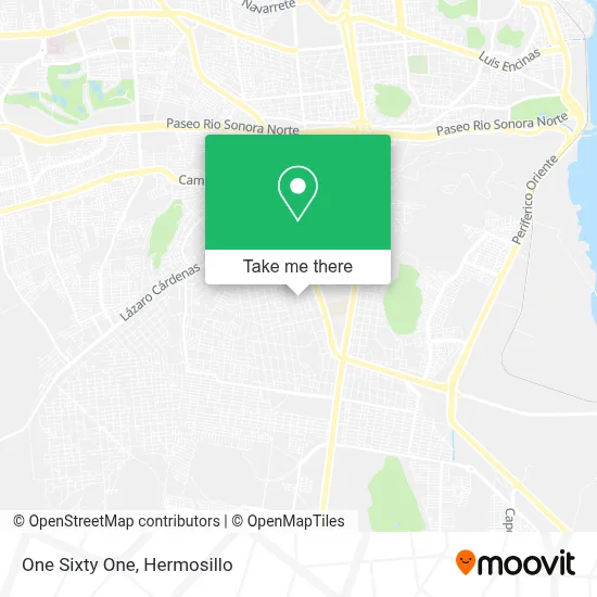 One Sixty One map
