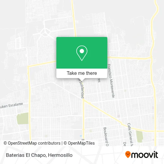 Baterias El Chapo map