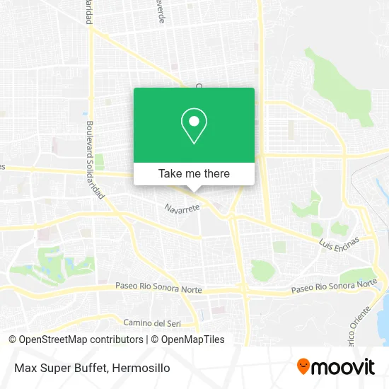 Max Super Buffet map