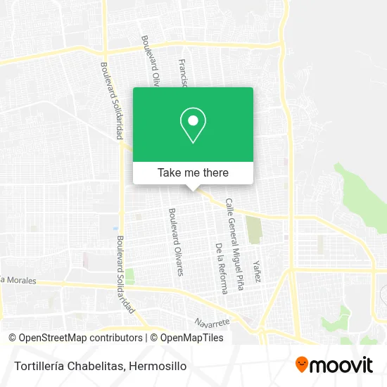 Tortillería Chabelitas map