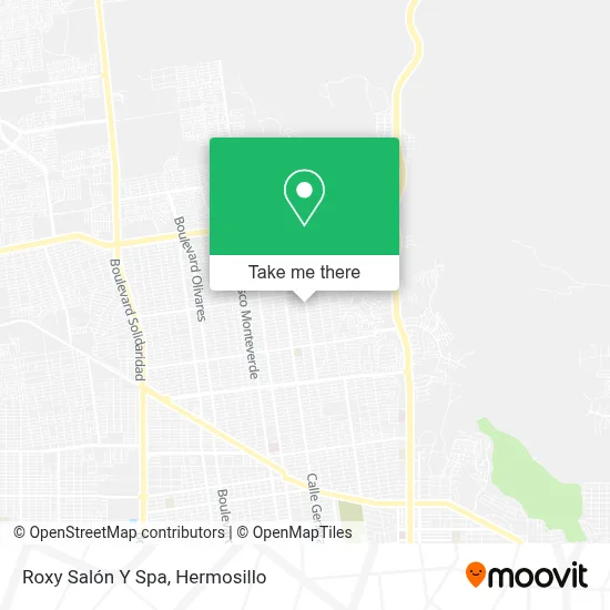 Roxy Salón Y Spa map
