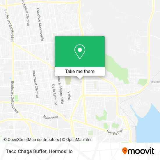 Taco Chaga Buffet map
