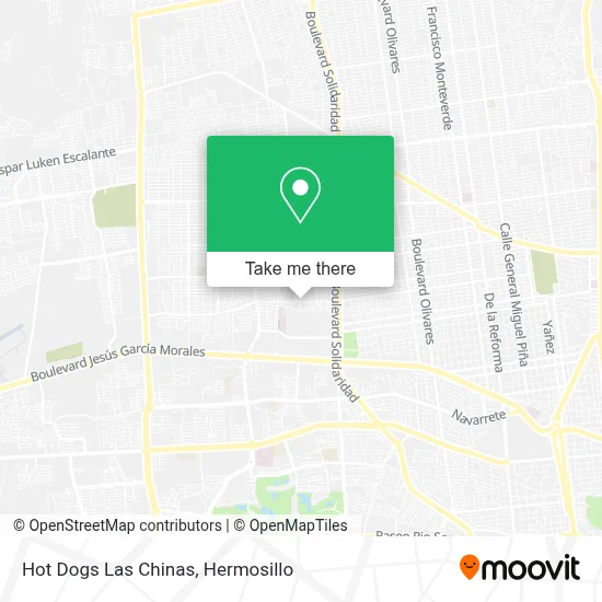 Hot Dogs Las Chinas map
