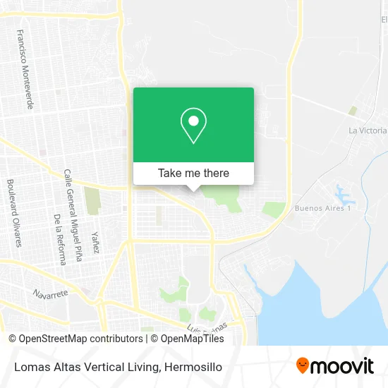 Lomas Altas Vertical Living map