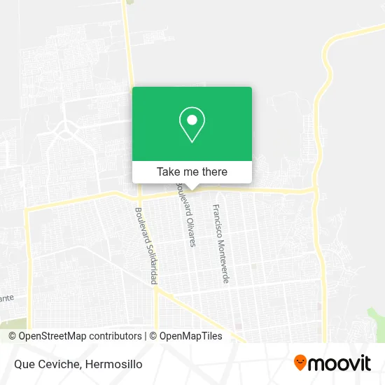 Que Ceviche map