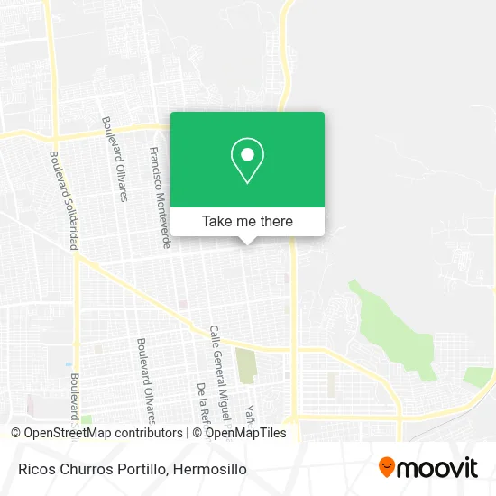 Ricos Churros Portillo map