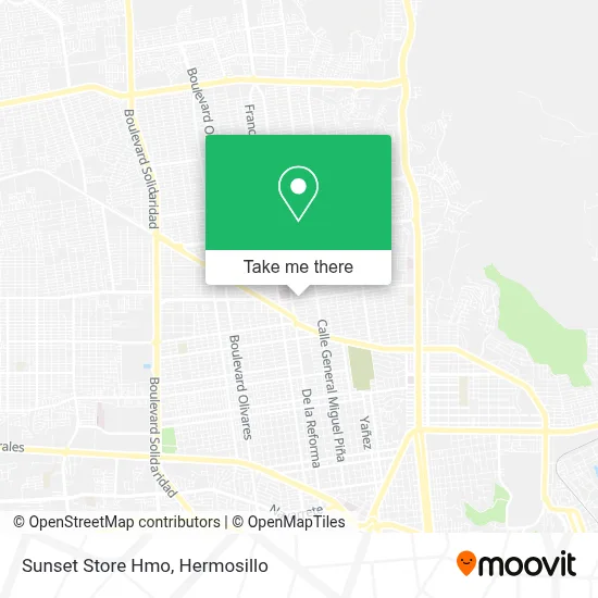 Sunset Store Hmo map