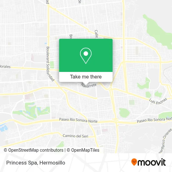 Princess Spa map