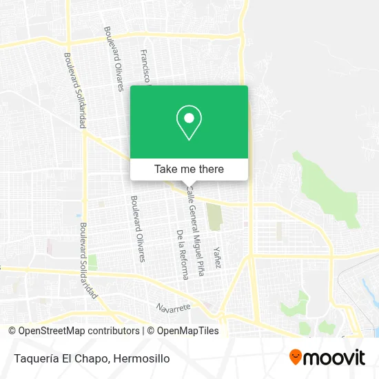 Taquería El Chapo map
