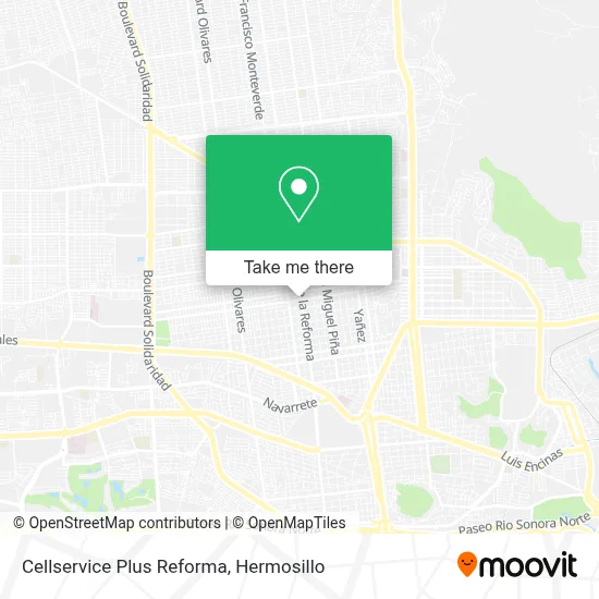 Cellservice Plus Reforma map
