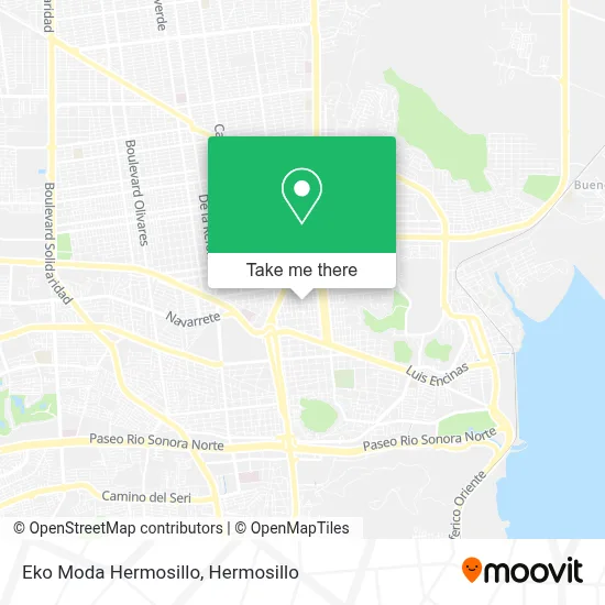 Eko Moda Hermosillo map
