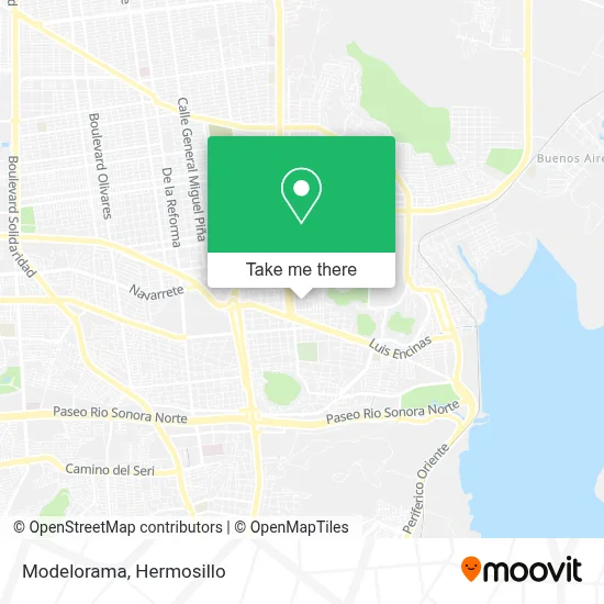 Modelorama map