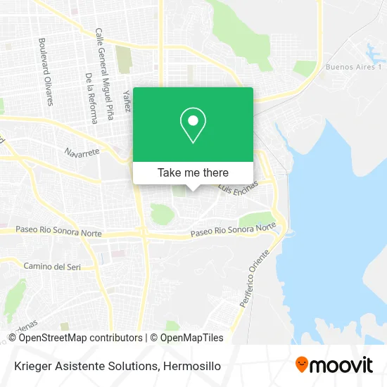 Krieger Asistente Solutions map