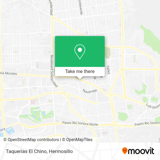 Taquerías El Chino map