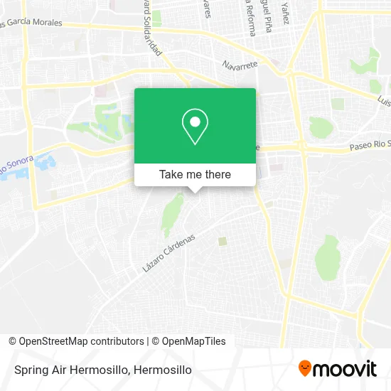Spring Air Hermosillo map