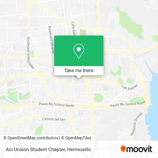 Aci Unison Student Chapter map