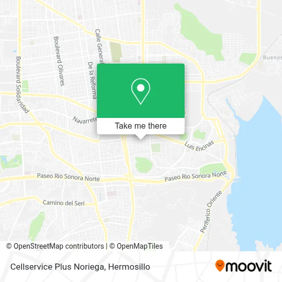 Cellservice Plus Noriega map