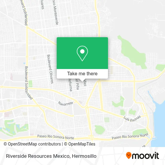 Riverside Resources Mexico map