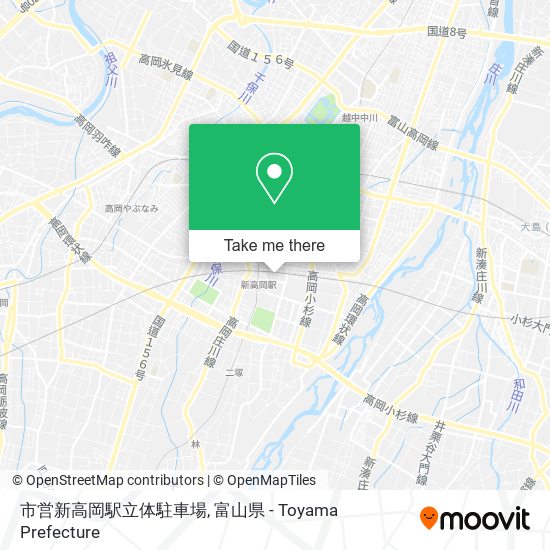 市営新高岡駅立体駐車場 map